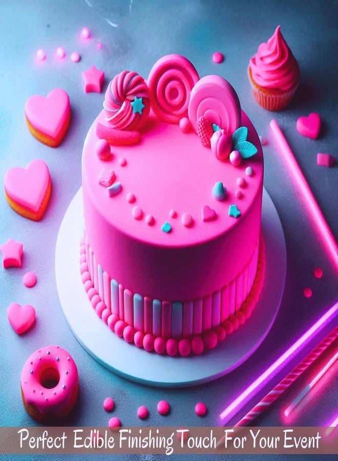 Confect Neon Pink Sugar Paste | Edible Sugar Paste | Fondant for Cake Decoration | Edible Fondant Chefs Choice for Cake Decorating | Vegan, Gluten-Free, Nut-Free, Palm Oil-Free - 1 KG - Image 2